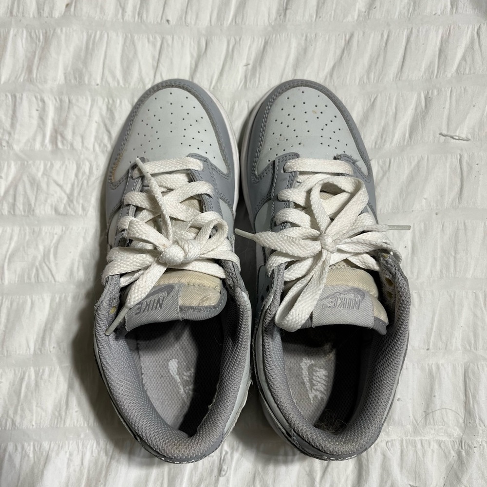 Nike Kids White and Gray Sneakers